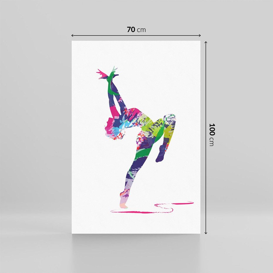 Obraz na płótnie 70x100 - Taniec w akwareli - taniec, akwarela