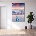 Obraz na płótnie 70x100 - Górska harmonia - zima, góry