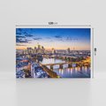 Obraz na płótnie 120x80 - Frankfurt - spotkanie tradycji i nowoczesności - Frankfurt, Niemcy