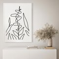 Plakat bez ramy 30x40 - Liście Mocy - mroczna sztuka, minimalizm