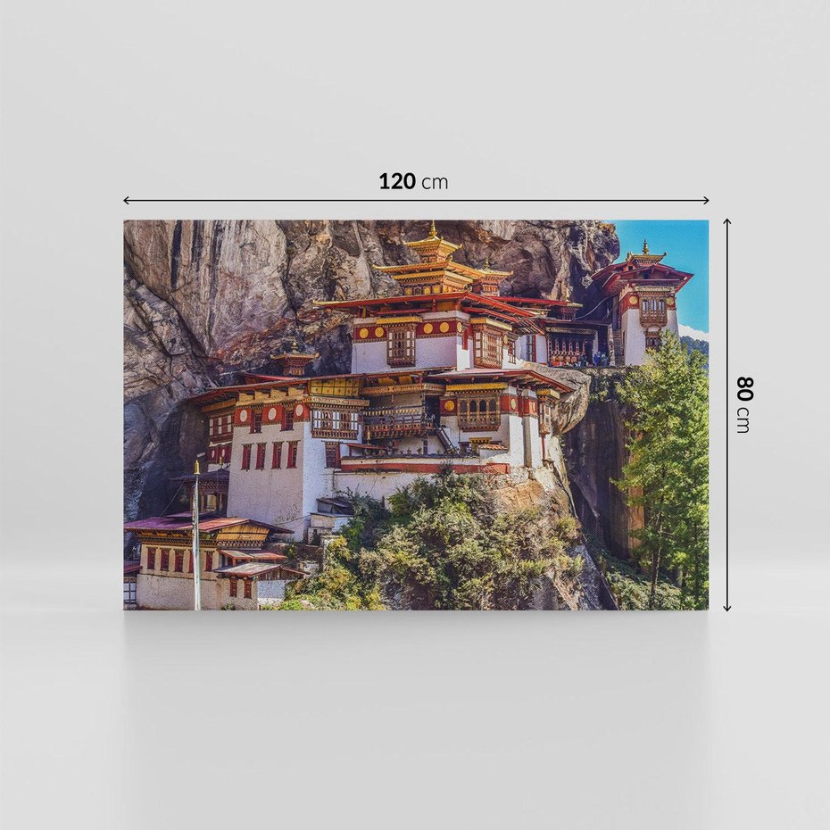 Obraz na płótnie 120x80 - Architektura Azji: Harmonia i Majestat - architektura, Azja