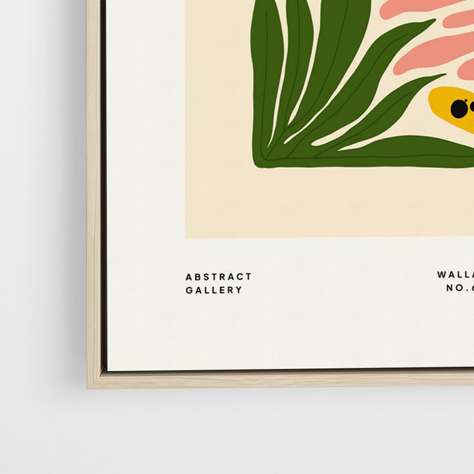 Obraz w ramie 50x70 - Rozkwitające Odbicia - nowoczesny plakat, gepard - rama drewno