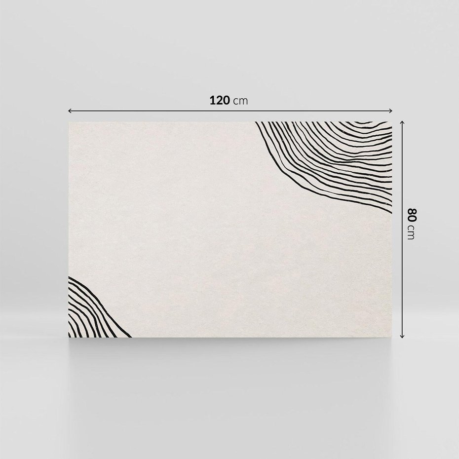 Obraz na płótnie 120x80 - Utracone wspomnienia - minimalizm, one line