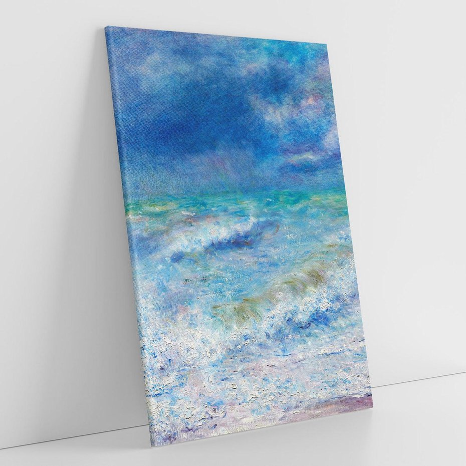 Obraz na płótnie 80x120 - "Seascape" (1897), Pierre-Auguste Renoir - Reprodukcja - reprodukcja, obraz na płótnie