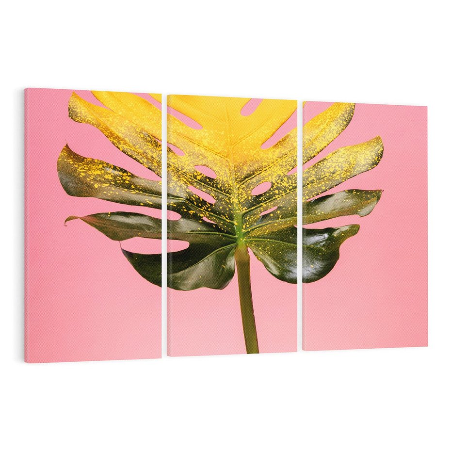 Obraz na płótnie 120x80 - Majestatyczna monstera - monstera, liść