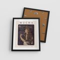 Plakat w ramie 40x50 - Reprodukcja A.Mucha - Mucha, plakat z reprodukcją - rama czarna