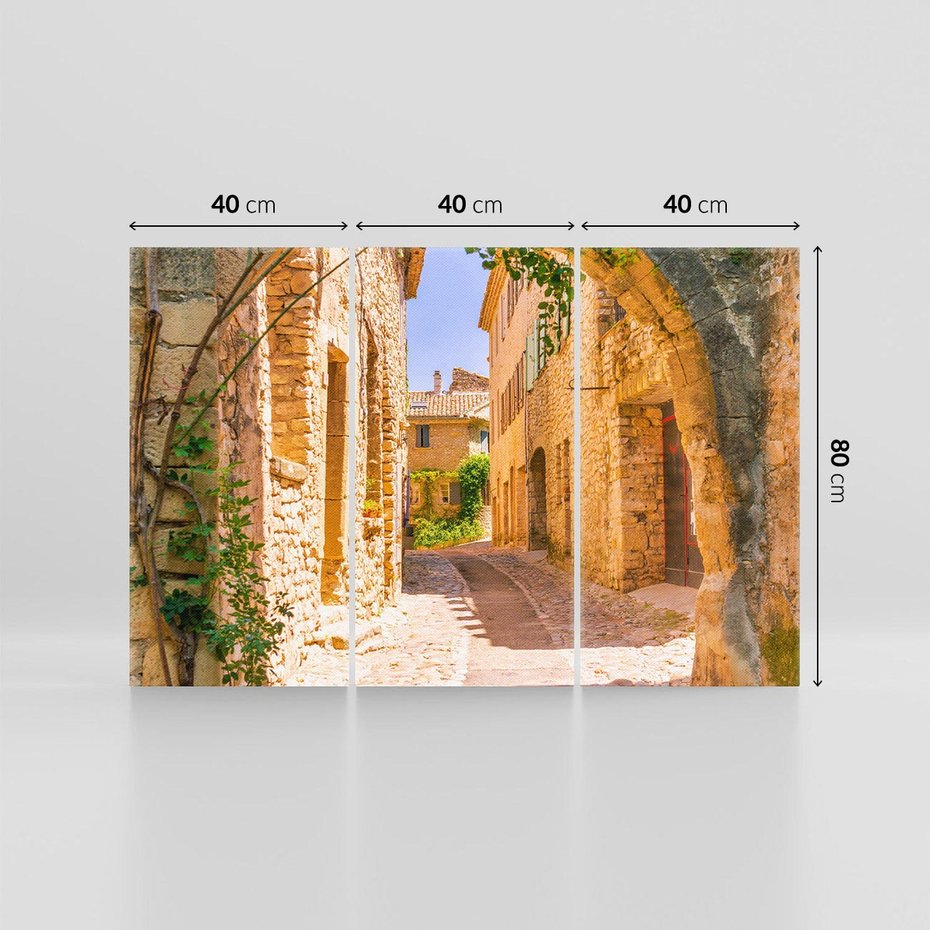 Obraz na płótnie 120x80 - Malownicza uliczka w perspektywie - uliczka, perspektywa