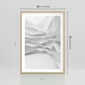 Plakat w ramie 50x70 - Żywa Natur - 3d, abstrakcja - rama drewno