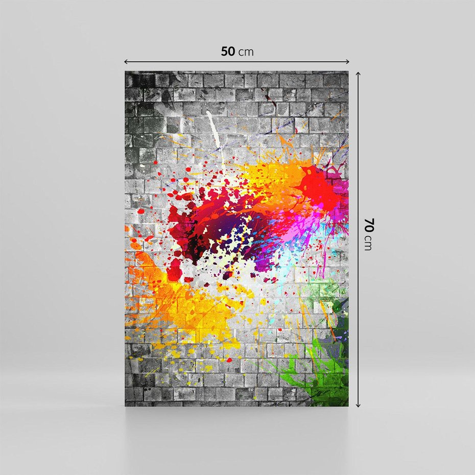 Obraz na płótnie 50x70 - Ekspresja Graffiti - farba, graffiti