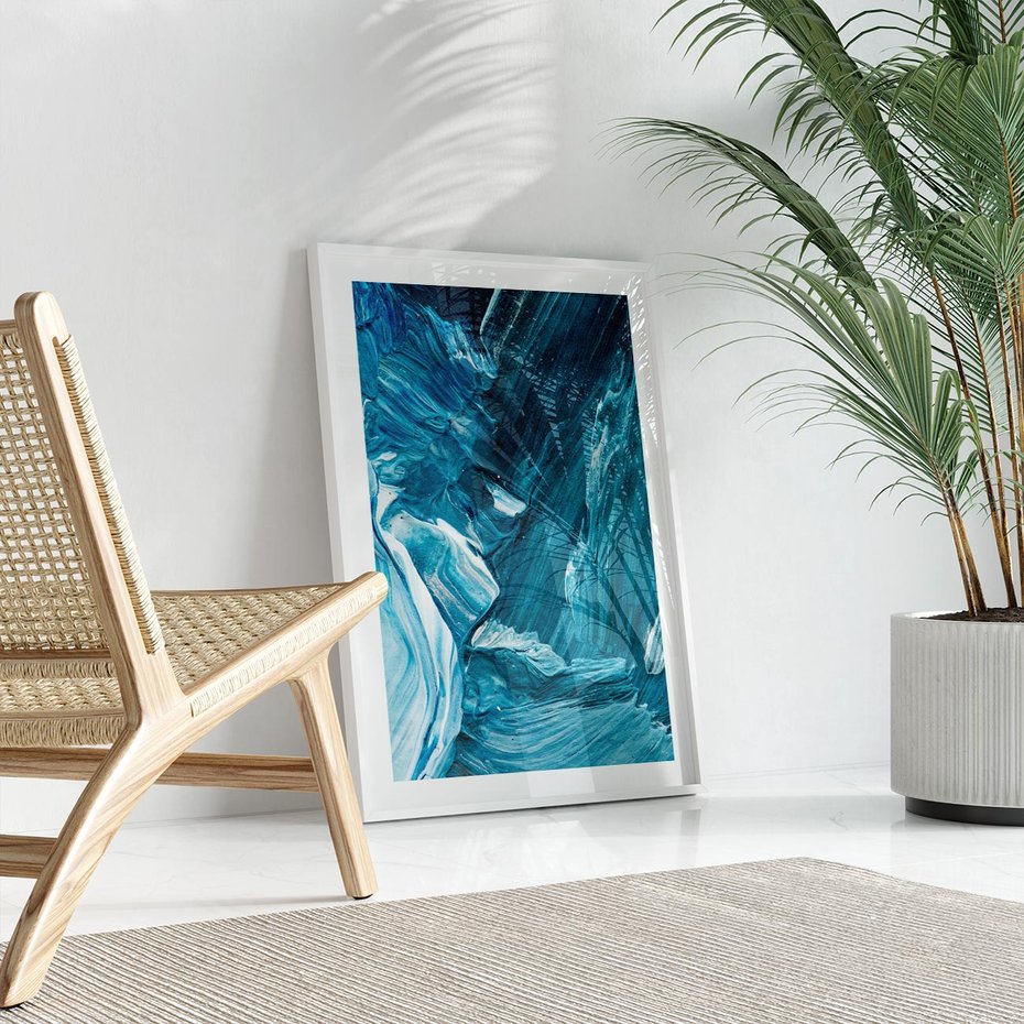 Plakat bez ramy 21x30 - Wyrazista abstrakcja w akwareli - abstrakcja, akwarela