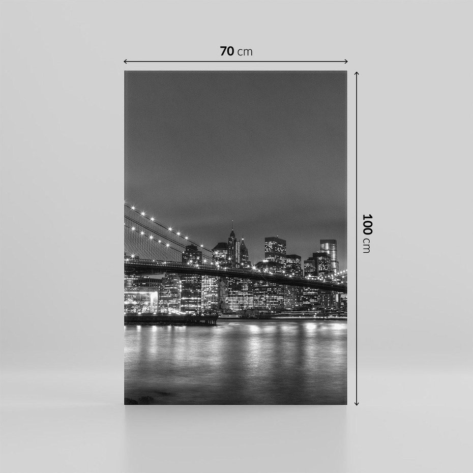 Obraz na płótnie 70x100 - Miasto, które nie Śpi - most, Nowy Jork