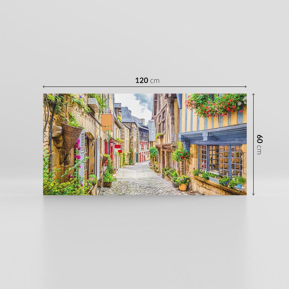 Obraz na płótnie 120x60 - Uliczka w mieście: włoska atmosfera - uliczka, miasto