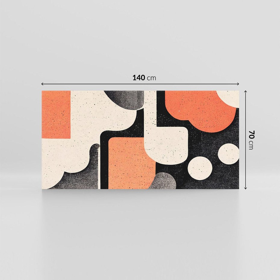 Obraz na płótnie 140x70 - Loftowa Harmonia - abstrakcja, styl loftowy