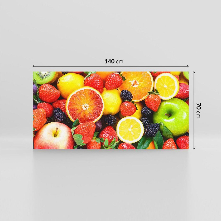 Obraz na płótnie 140x70 - soczysta symfonia smaków - owoce, jabłka