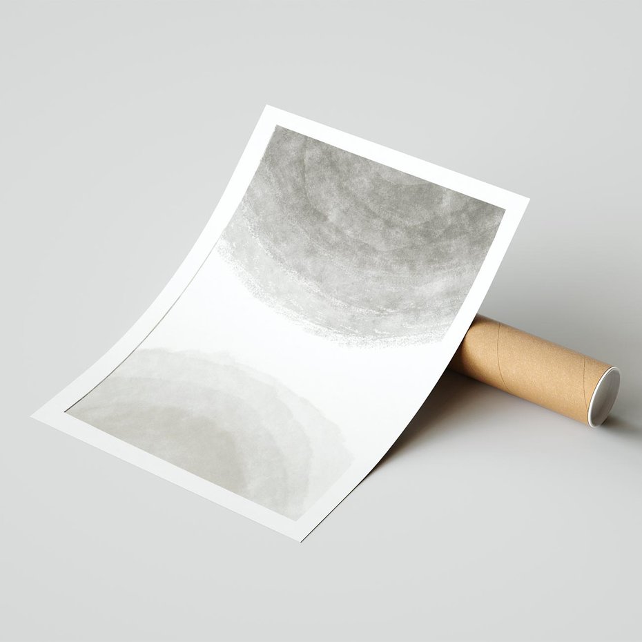 Plakat bez ramy 30x40 - Impresje Energii - rozmyte cienie, abstrakcja