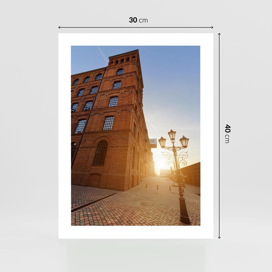 Plakat bez ramy 30x40 - Perspektywa uliczki - uliczka, perspektywa