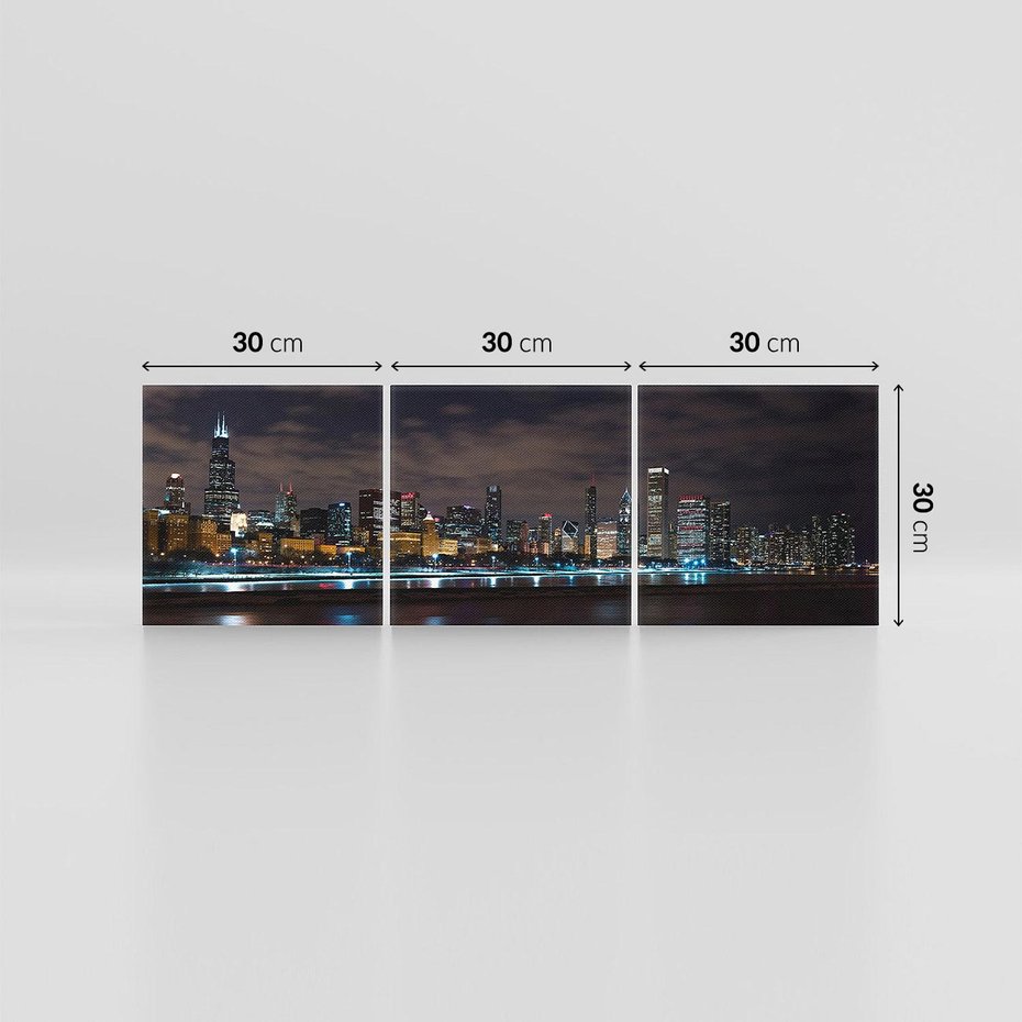 Obraz na płótnie 90x30 - Chicago - Miasto kontrastów - Chicago, USA
