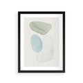 Plakat w ramie 30x40 - Akwarelowa Symfonia Natury - abstrakcyjne delikatne plamy, akwarelowe - rama czarna