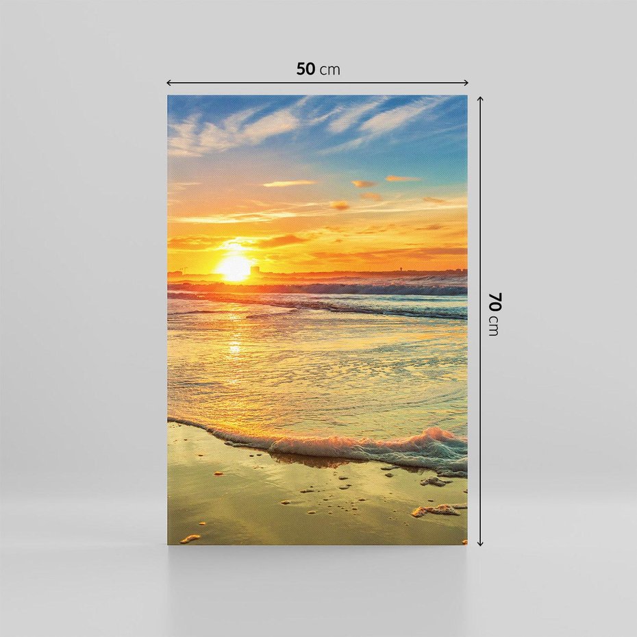 Obraz na płótnie 50x70 - Magia Chwil - zachód słońca,