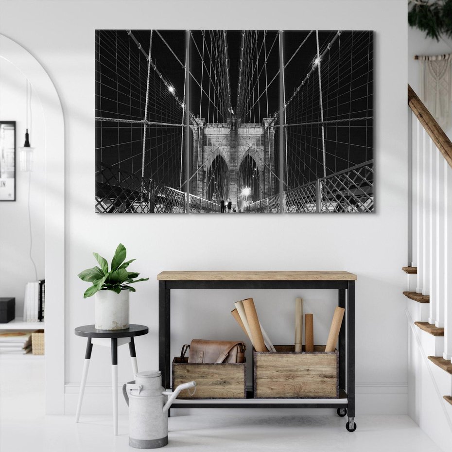 Obraz na płótnie 120x80 - Nowy Jork - Mosty w USA - NY, USA