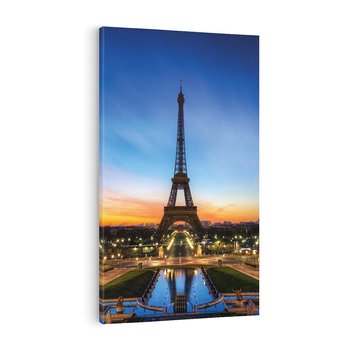 Obraz na płótnie 80x120 - Wieża Eiffla w Innej Odsłonie - wieża, Eiffla