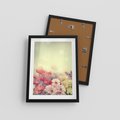 Plakat w ramie 30x40 - Delikatne kwiaty pastelowe - kwiaty, pastelowe - rama czarna