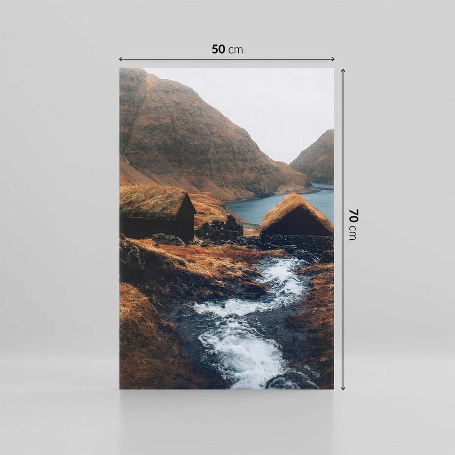 Obraz na płótnie 50x70 - Spokój Natury - skandynawski, pejzaż