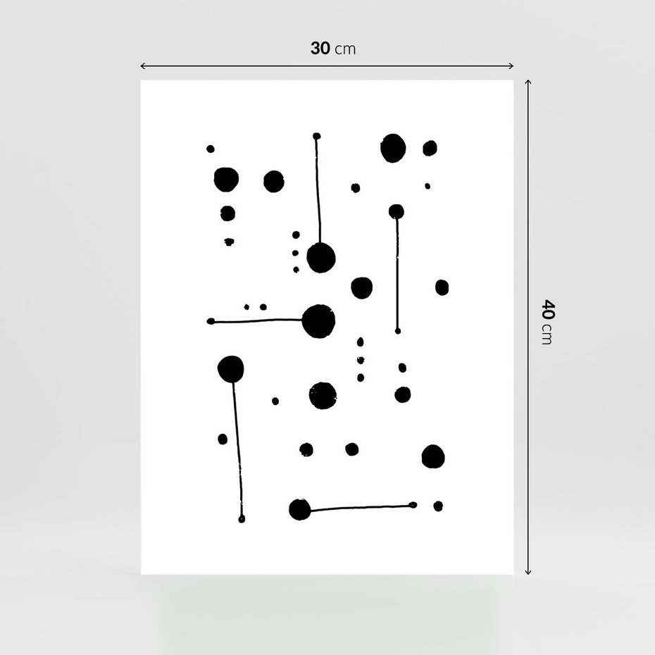 Plakat bez ramy 30x40 - Złudne Odbicia - abstrakcja, minimalizm