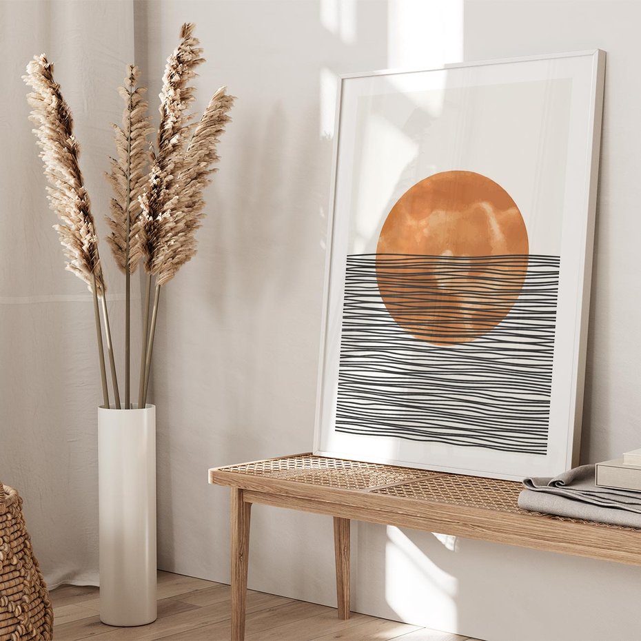 Plakat bez ramy 40x50 - Okrąg Mocy - boho obraz, geometria