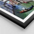 Plakat w ramie 30x40 - Romantyczna gondola w Wenecji - Wenecja, gondola - rama czarna