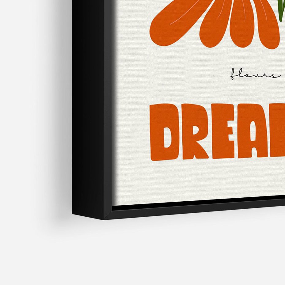 Obraz w ramie 70x100 - Księga Abstrakcji - sztuka nowoczesna, kolorowe kwiaty - rama czarna