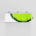Obraz na płótnie 120x40 - Świeżość i kwasowość limonki - limnka, owoce