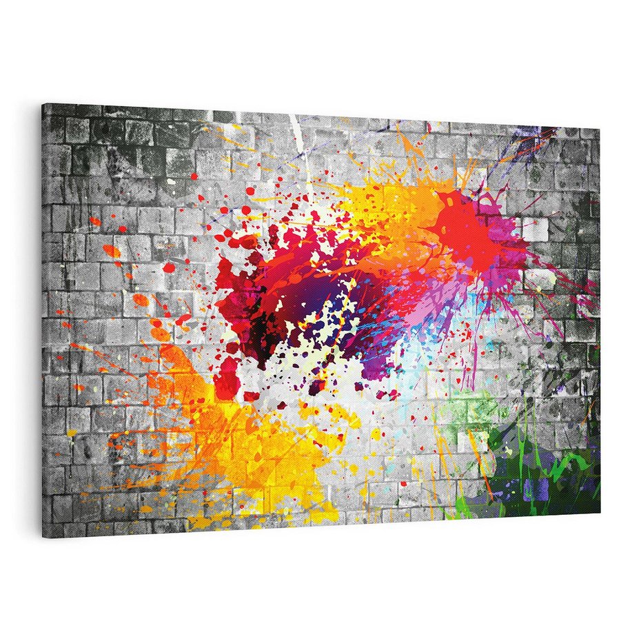 Obraz na płótnie 100x70 - Ekspresja Graffiti - farba, graffiti