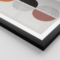 Plakat w ramie 30x40 - Eksperymenty z Geometrią - geometryczny plakat, sztuka nowoczesna - rama czarna
