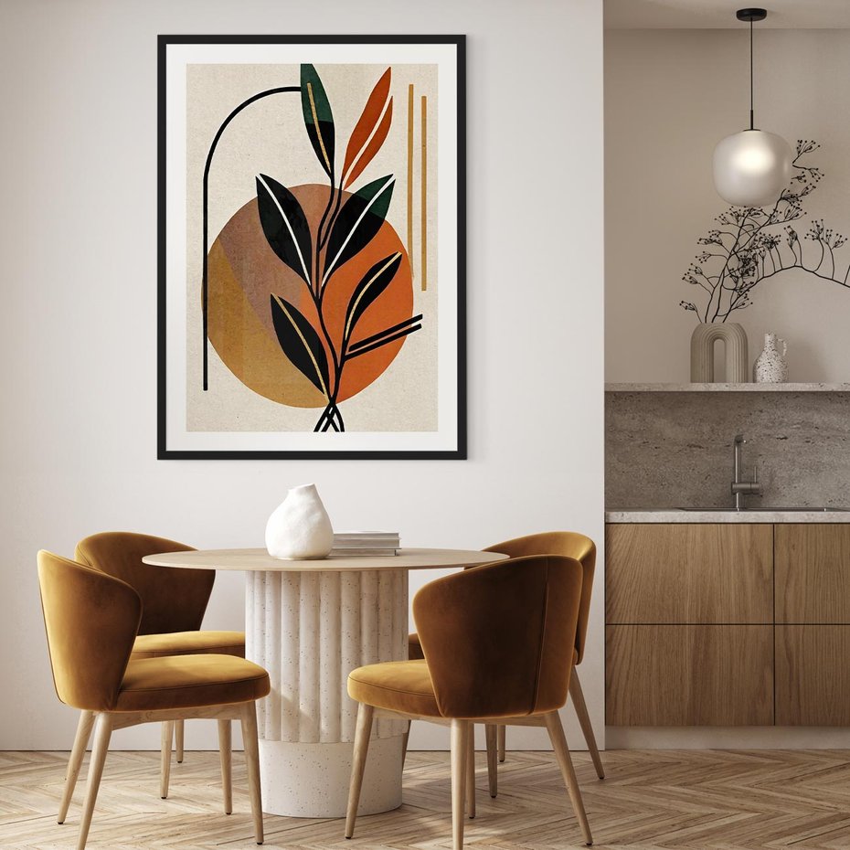 Plakat bez ramy 21x30 - Boho Impulsy Kreatywności - boho obraz, abstrakcja