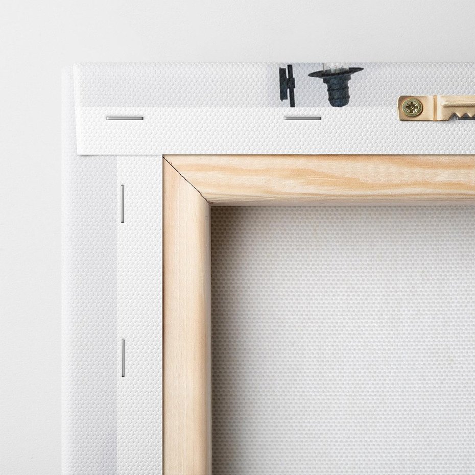 Obraz na płótnie 70x100 - Błękitne wybrzeże - Santorini, Grecja