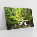 Obraz na płótnie 120x80 - Magiczny Strumień w Lesie - strumień, las