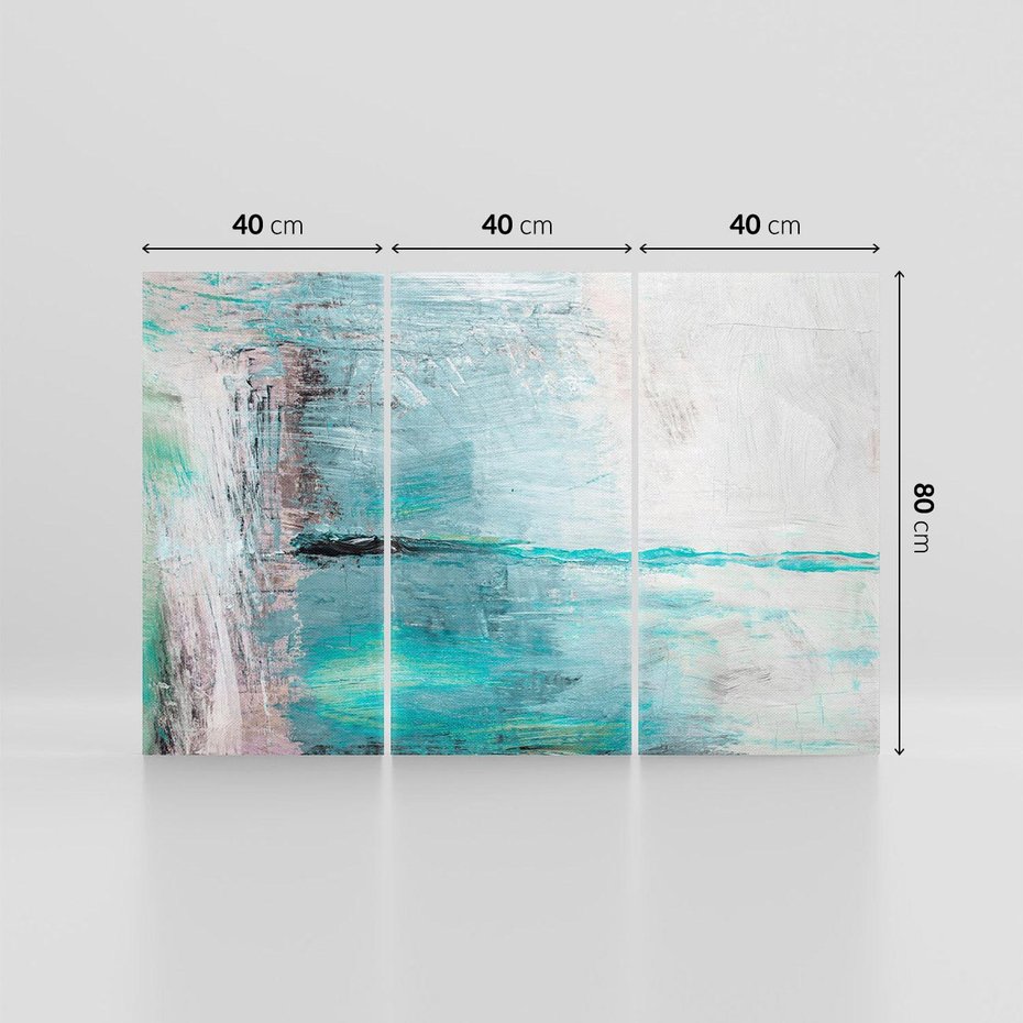 Obraz na płótnie 120x80 - Odbicie utraconych barw - abstrakcja, niepokój