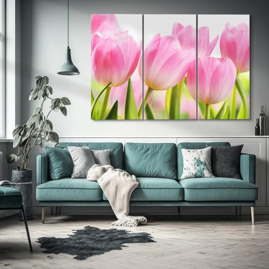 Obraz na płótnie 120x80 - Kwiaty w pełnym rozkwicie - kwiat, Kwiaty