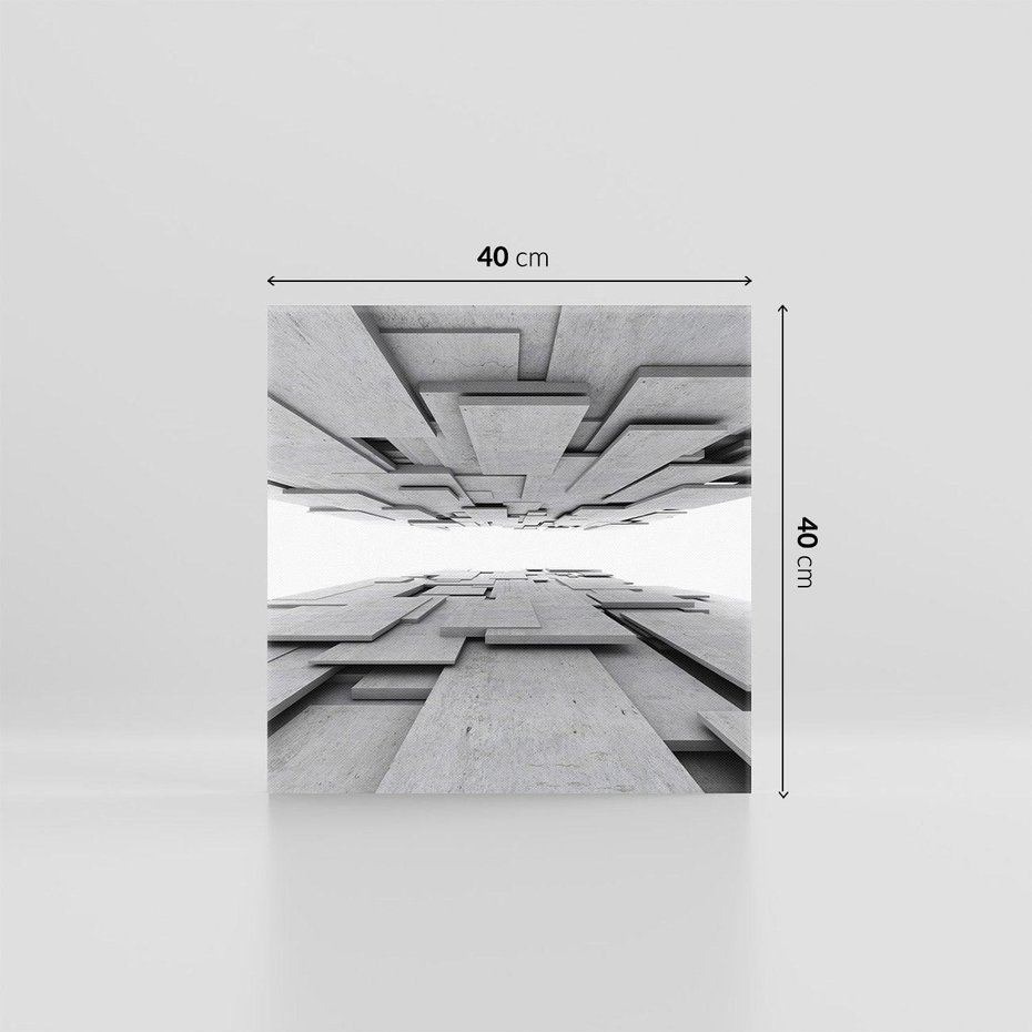 Obraz na płótnie 40x40 - Architektura 3D - architektura, 3D