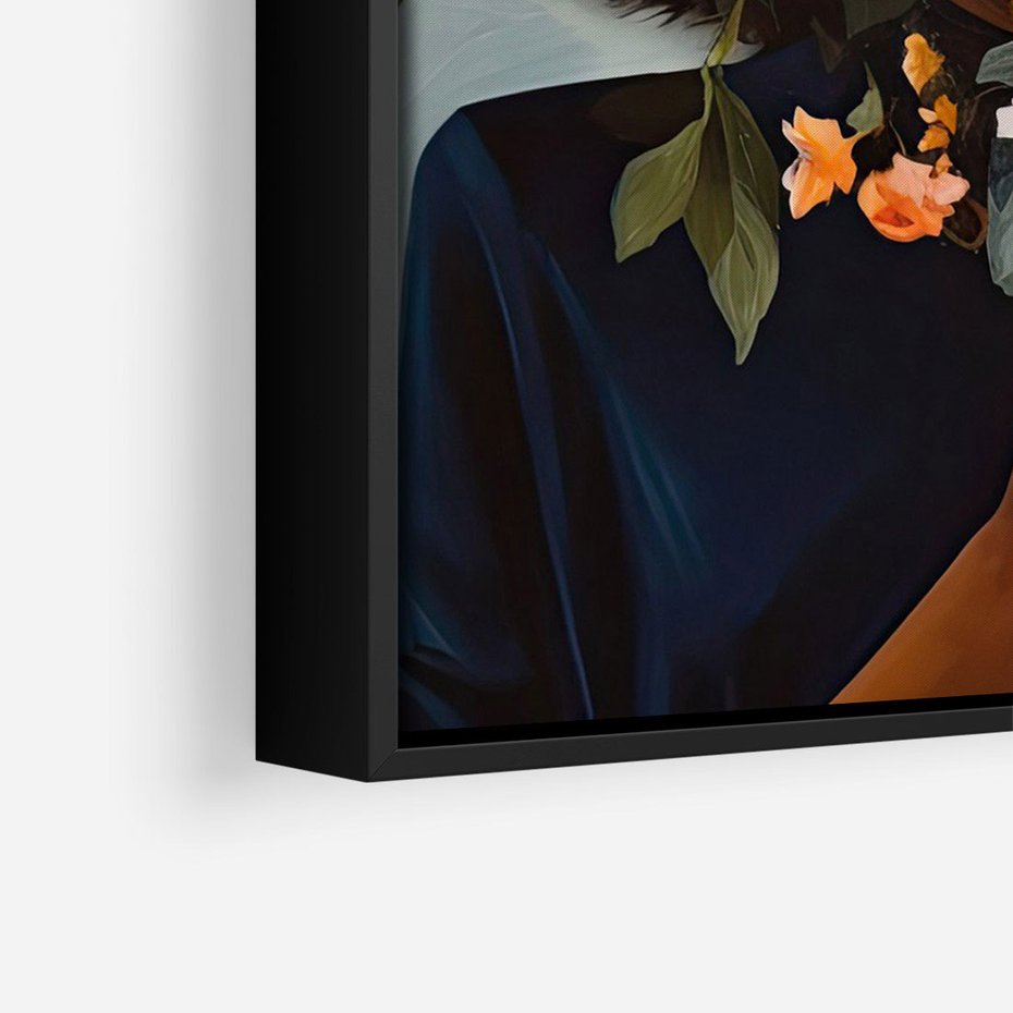 Obraz w ramie 50x70 - Ukryte Emocje - obraz, akwarela - rama czarna