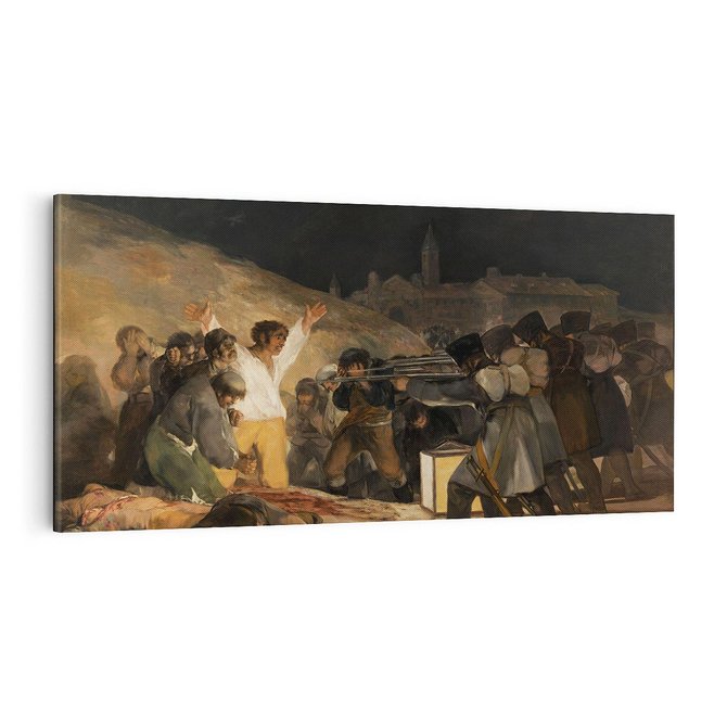 Obraz na płótnie 100x50 - "The Third of May" Francisco Goya - Reprodukcja - reprodukcja, obraz na płótnie