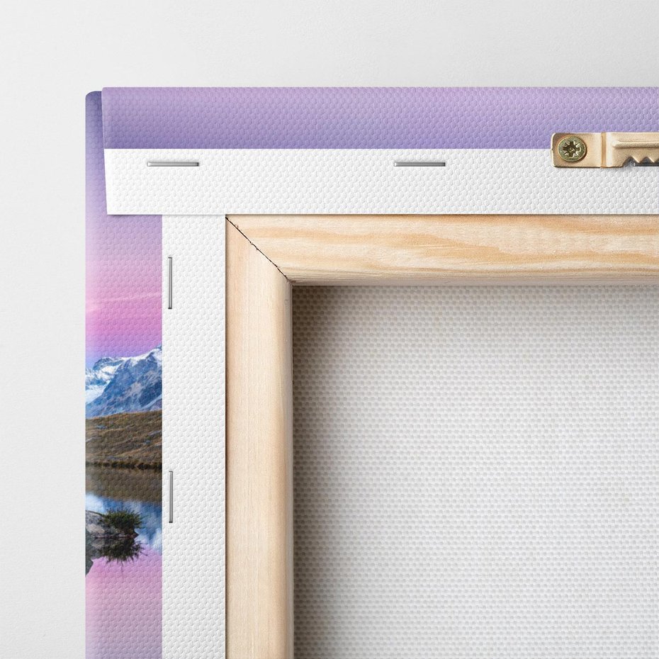 Obraz na płótnie 70x50 - Wielkość górskiego krajobrazu - lodowiec, góry