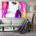 Obraz na płótnie 120x80 - Kobieta Twarz Abstrakcja - kobieta, twarz