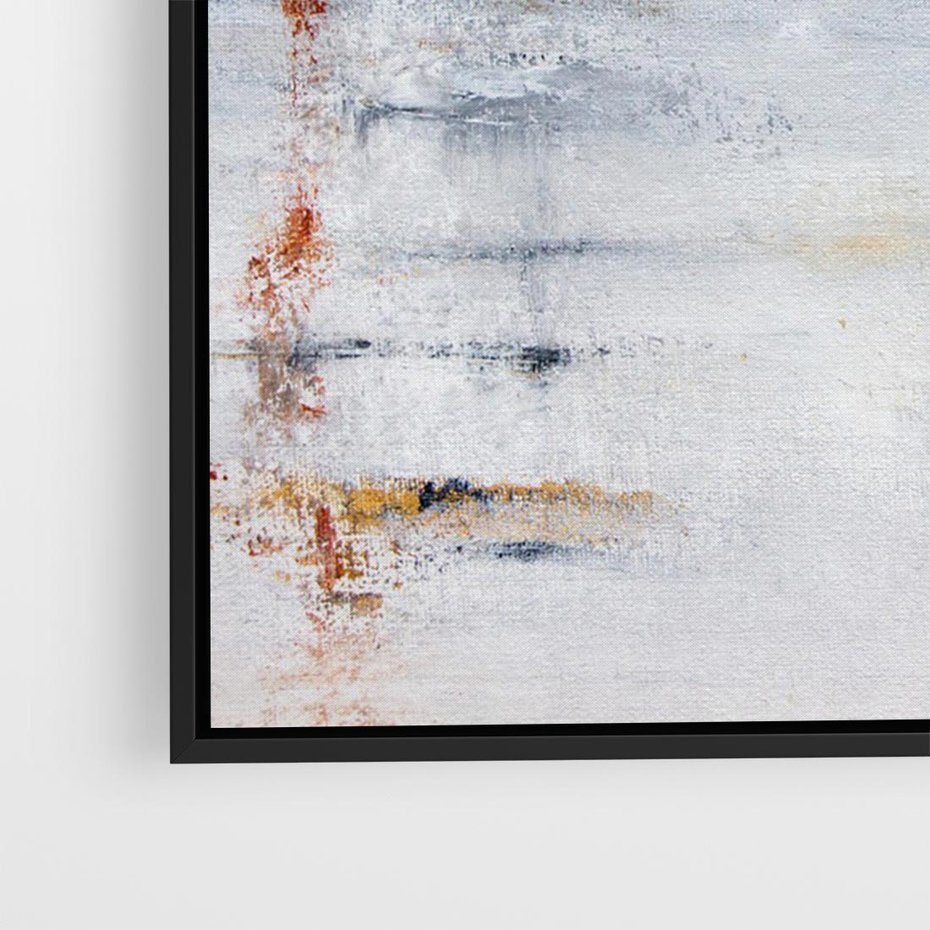 Obraz w ramie 100x70 - Kontrastujące Chaosy - abstrakcja, kontrast - rama czarna