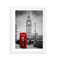 Plakat w ramie 50x70 - Ikoniczny Big Ben w Londynie - Big Ben, Londyn - rama biała