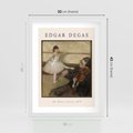Plakat w ramie 30x40 - Klasyka Baletu - Edgar Degas, reprodukcja obrazu - rama biała