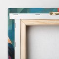 Obraz na płótnie 60x60 - Flamingo - postać flaminga, kubizm