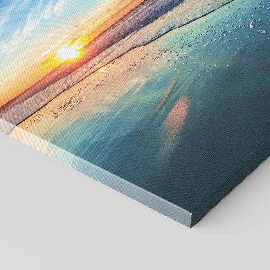 Obraz na płótnie 80x80 - spotkanie przy horyzoncie - morze, plaża