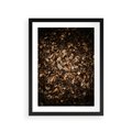 Plakat w ramie 30x40 - Brązowe Liście w Scenerii - suche liście jesień brąz - rama czarna